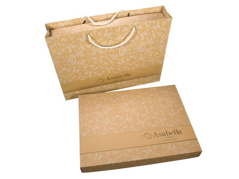 Постельное белье Asabella Асабелла 1301 -6 Евро тенсел сатин простыня на резинке 160х200
