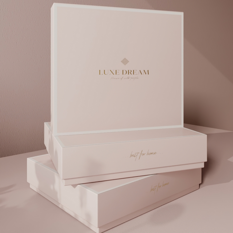 Комплект шелковый Luxe Dream Касабланка 0104 Em Casablanca жаккард розовый Евро-макси
