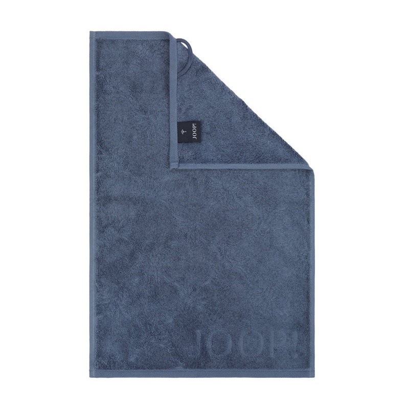 картинка Полотенце махровое Joop 111 хлопок темно синее 30x50 