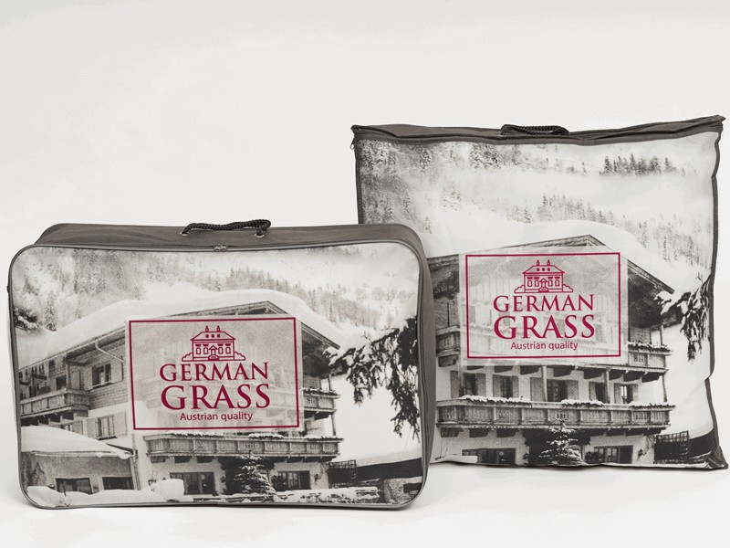 картинка Одеяло хлопковое German Grass Cotton Wash Grass 122131 легкое 150x200 