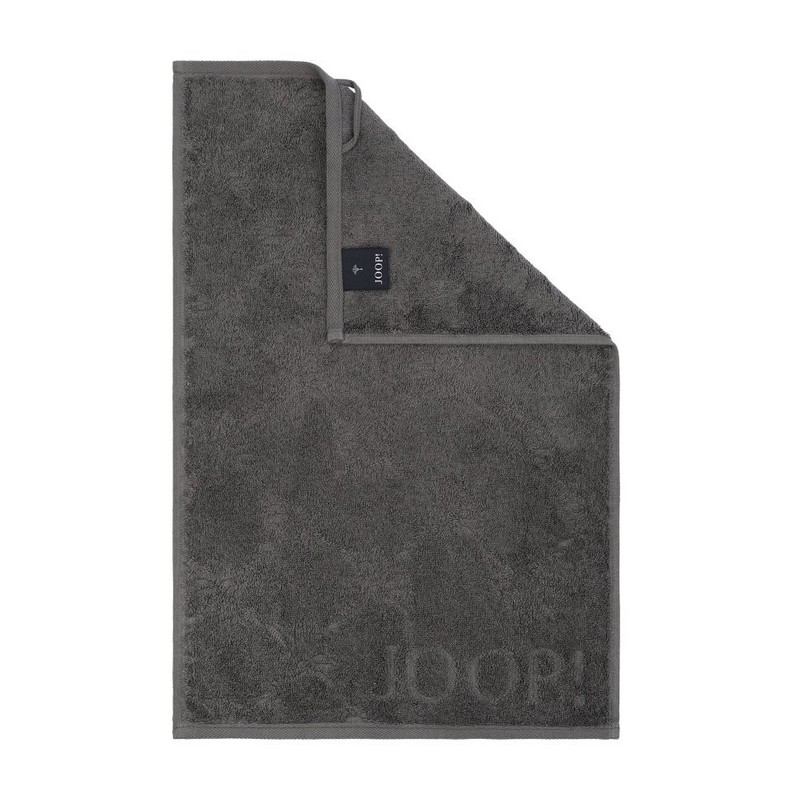 картинка Полотенце махровое Joop 774 хлопок темно серое 30x50 